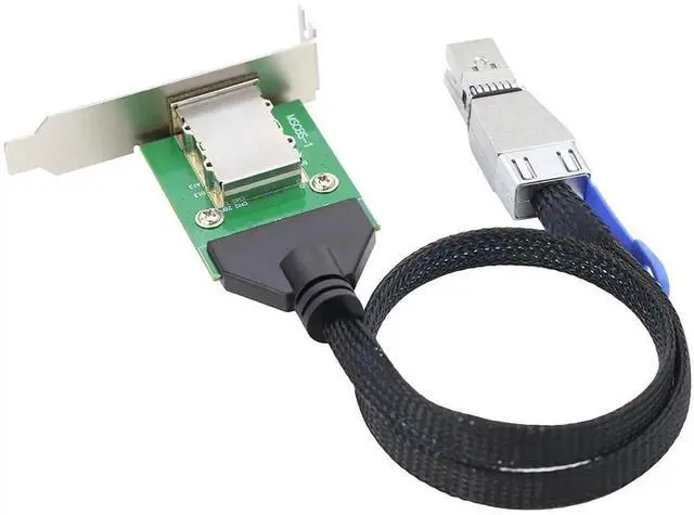 Alt view image 4 of 5 - Mini SAS HD SFF8644 Male to SFF8088 Female Adapter Cable, 0.5m/19.6in HighSpeed Server Converter Cable