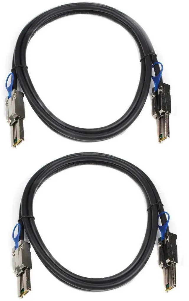 Main image of 2PCS Mini SAS 26Pin SFF8088 to SFF8088 External Attached SCSI Cable, 2M/6.6FT