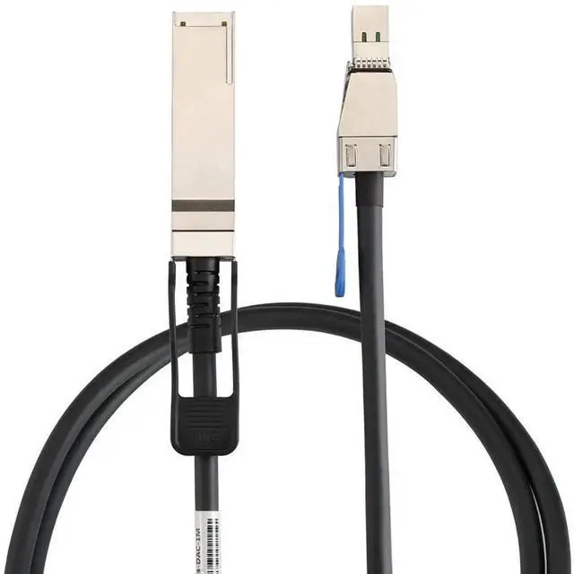 Alt view image 4 of 5 - MiniSAS HD SFF8644 to QSFP 40G SFF8436 Server Cable, 12Gbps 28AWG 10Ohm HighSpeed Stacking Internal Connection Cable, Black, 3M