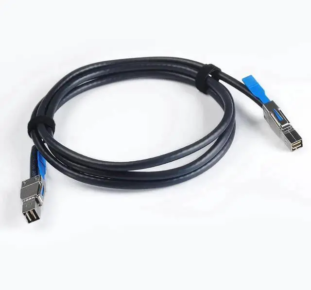 Alt view image 4 of 6 - 2PCS 12Gbps External Mini SAS HD SFF8644 to SFF8644 Cable, 2M/6.6FT
