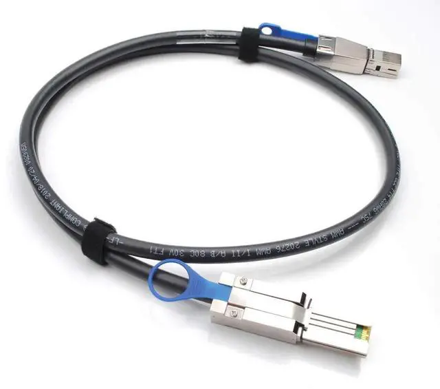 Alt view image 4 of 7 - 2PCS External HD Mini SAS SFF8644 to SFF8088 HighSpeed Server Cable, 1m/3.3FT