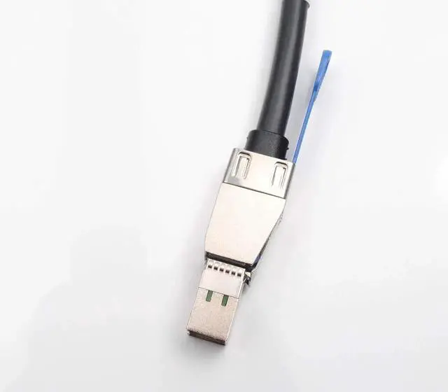 Alt view image 6 of 7 - 2PCS External HD Mini SAS SFF8644 to SFF8088 HighSpeed Server Cable, 1m/3.3FT