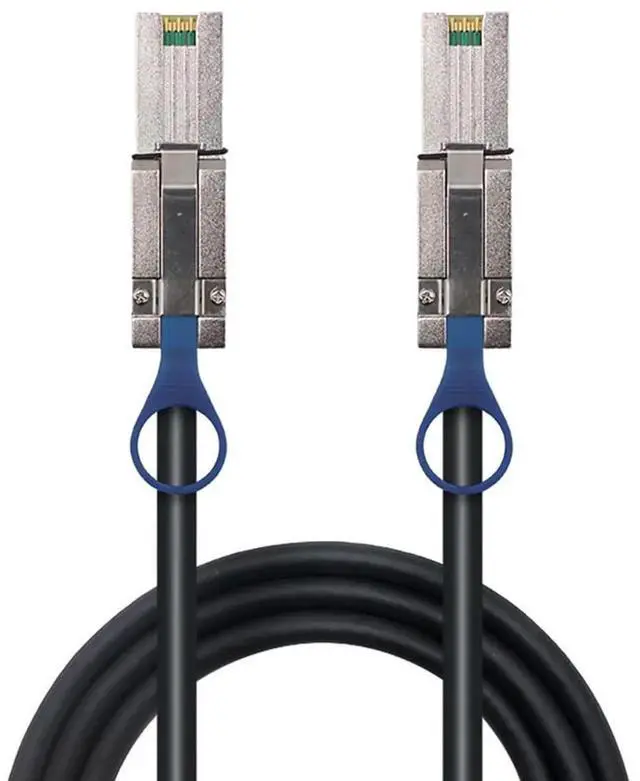 Main image of Mini SAS HD SFF8088 26P to SFF8088 Server Stacking Cable, 6Gbps HighSpeed 28AWG Copper Data Transfer Cord, 10 Ohm Impedance, 3M