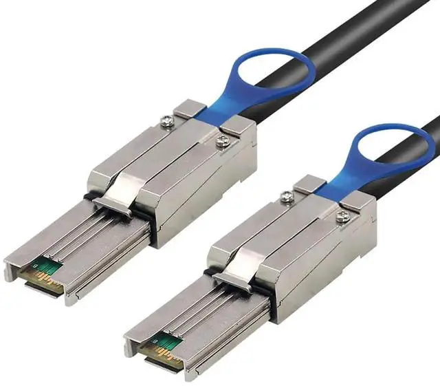 Alt view image 3 of 6 - Mini SAS HD SFF8088 26P to SFF8088 Server Stacking Cable, 6Gbps HighSpeed 28AWG Copper Data Transfer Cord, 10 Ohm Impedance, 3M