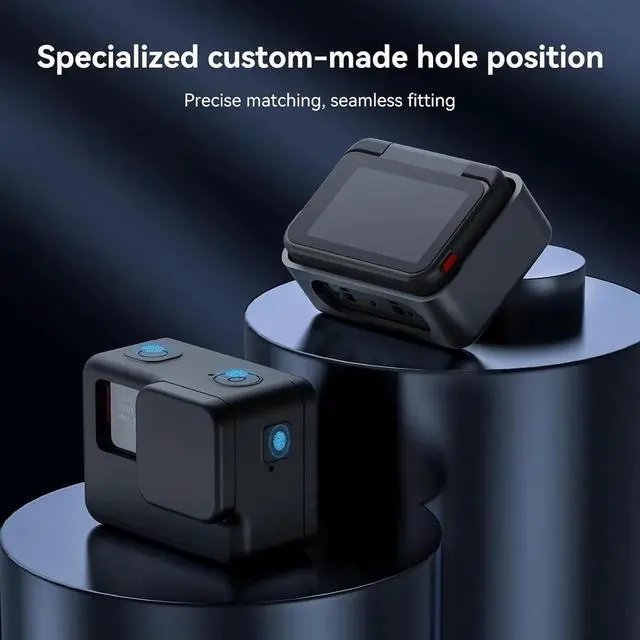 Alt view image 4 of 6 - Silicone Protective Case Frame Cage with Lens Cover Cap for Insta360 Ace, Camera Mount Protective Sleeve Accessories