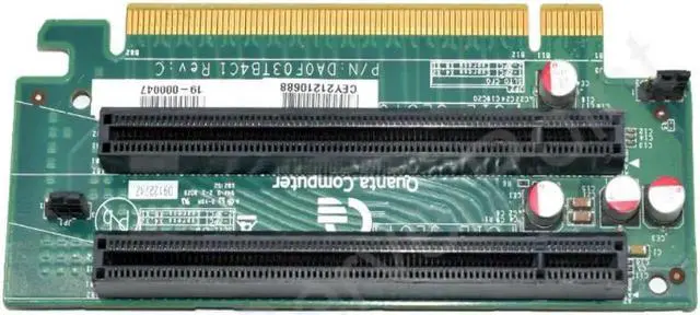 Alt view image 2 of 2 - DA0F03TB4C1 DualSlot PCIE X16 Extension Card, 2U PCIE Graphics Card Riser for E5 DualSocket Servers