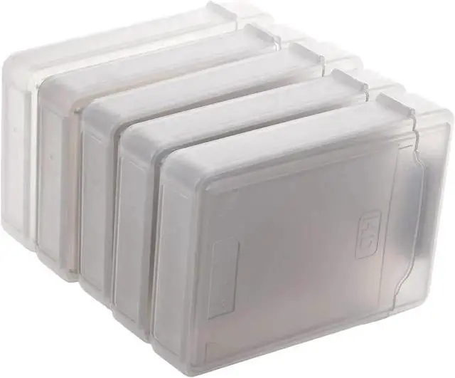 Alt view image 2 of 3 - 5Pack 3.5" IDE SATA HDD Plastic Storage Case, Hard Drive Disk Protective Enclosure Cover