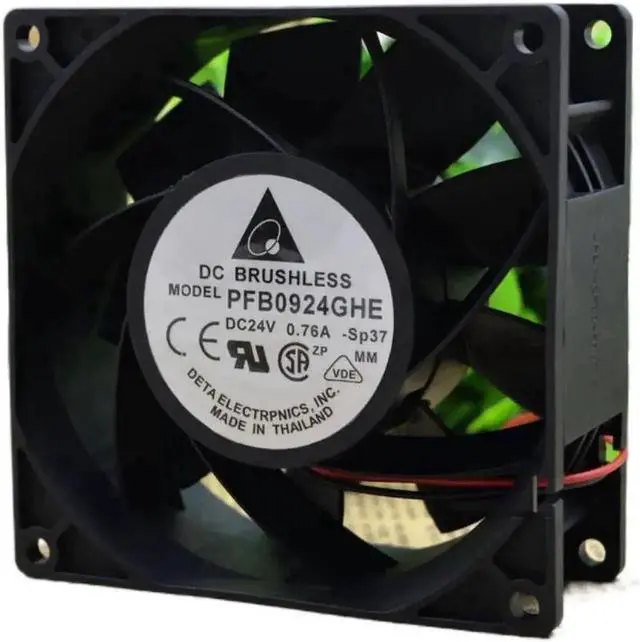 Alt view image 3 of 4 - Delta PFB0924GHE 9238 9CM Inverter Cooling Fan, DC 24V 0.76A for ABB ACS510/ACS550 Converter