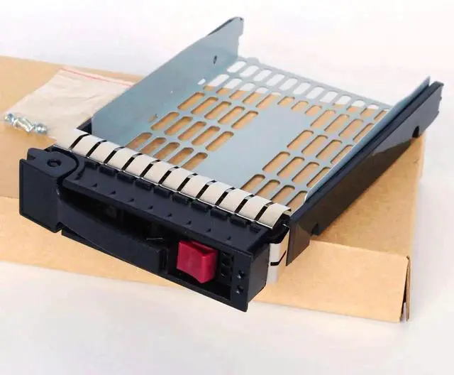 Alt view image 2 of 5 - 373211001 3.5" SATA SAS HDD Tray Caddy for HP ProLiant ML350 G4p G5 G6 ML370 G5 DL180 G6 Servers