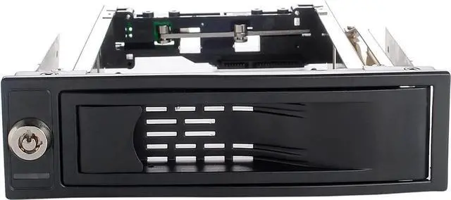 Main image of 5.25in Trayless HotSwap Mobile Rack for 3.5in SATA HDD, Internal Backplane Enclosure with Lock, LED Indicator & SATA Power Cable