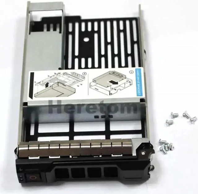 Alt view image 2 of 6 - 2.5" to 3.5" HDD Adapter with 3.5" Drive Tray Caddy for Dell PowerEdge T330 T430 T630 T410 T310 R310 Servers