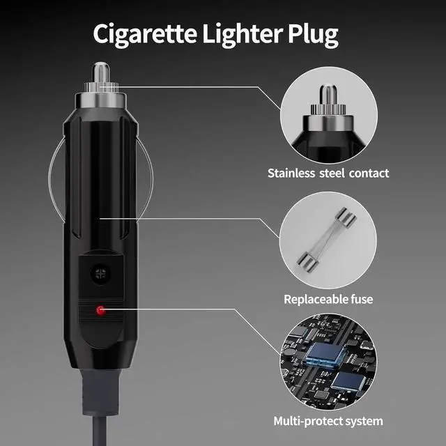 Alt view image 5 of 7 - 12V24V Mini Car Charger to DC Power Cable for Starlink Mini/Gen 2/Gen 3, 18AWG Pure Copper Waterproof Cable (78.74 Inches)