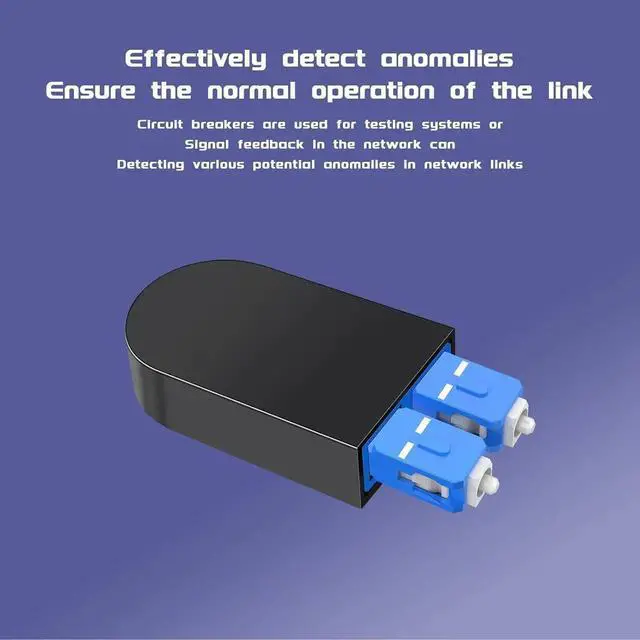 Alt view image 3 of 7 - 5Pack OM3 Multimode Duplex SC/UPC Fiber Loopback Adapter Tester, 50/125m Fiber Optic Loopback Test Plug for Network Testing