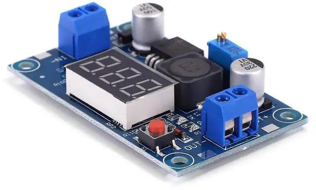 Alt view image 5 of 5 - 5Pcs LM2596S DCDC StepDown Buck Converter with LED Voltmeter, 4.040V to 1.2537V 2A Adjustable Voltage Power Supply Module