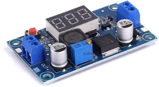 Alt view image 3 of 5 - 5Pcs LM2596S DCDC StepDown Buck Converter with LED Voltmeter, 4.040V to 1.2537V 2A Adjustable Voltage Power Supply Module