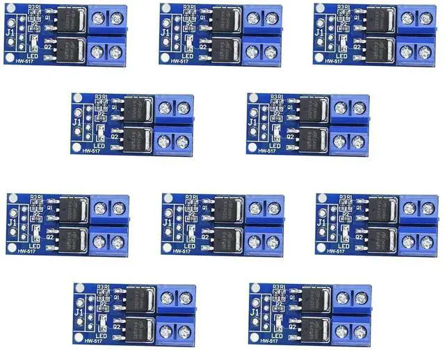 Main image of 10pcs DC 5V36V HighPower MOSFET Trigger Switch Drive Module, Max 30A 400W DualChannel 020KHz PWM Electronic Switch Control Board DC Motor Speed Controller for Arduino