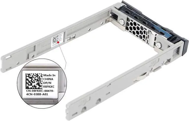 Alt view image 4 of 7 - 2Pack 2.5" Hard Drive Tray Caddy 8FKXC 08FKXC with Mounting Screws, SSD/HDD Mount Holder Compatible with Dell PowerEdge R610 R620 R710 T710 R720 R815 R820 R630 T630 R730 Servers