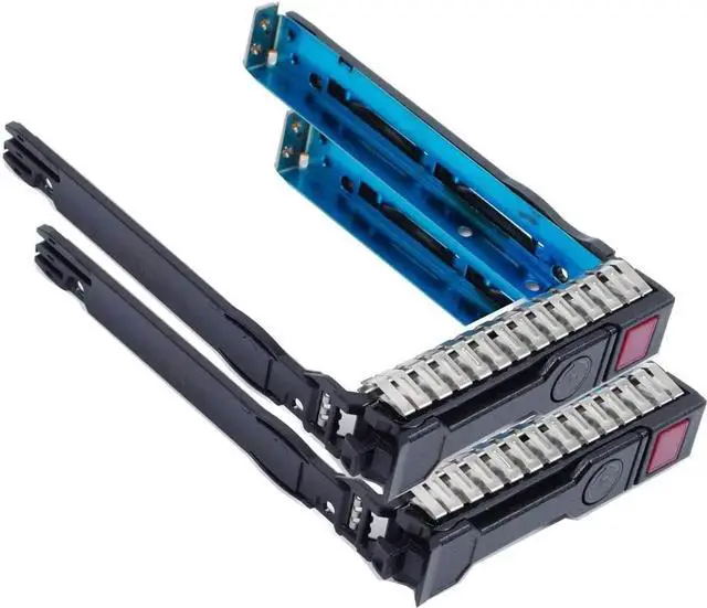 Main image of 2Pack 2.5" Hard Drive Tray Caddy 651687001 651699001, SSD/HDD Mount Bracket Compatible with HP ProLiant Gen8 Gen9 DL320e DL360e DL360p DL380e DL380p DL385p DL560 ML310e DL380 DL350 DL360 Servers