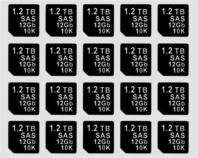 Alt view image 3 of 5 - 4Pack 3.5" Hard Drive Tray Caddy DXD9H / 0DXD9H with 20PCS Capacity Sticker Labels