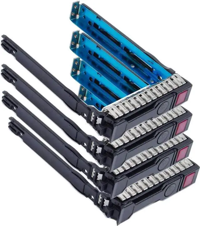 Main image of 4Pack 2.5" SAS SATA SFF Hard Drive Tray Caddy 651687001 651699001 for HP Gen8 Gen9 G8 G9 ML350p DL360e DL320e DL380e SL270 SL230 Servers