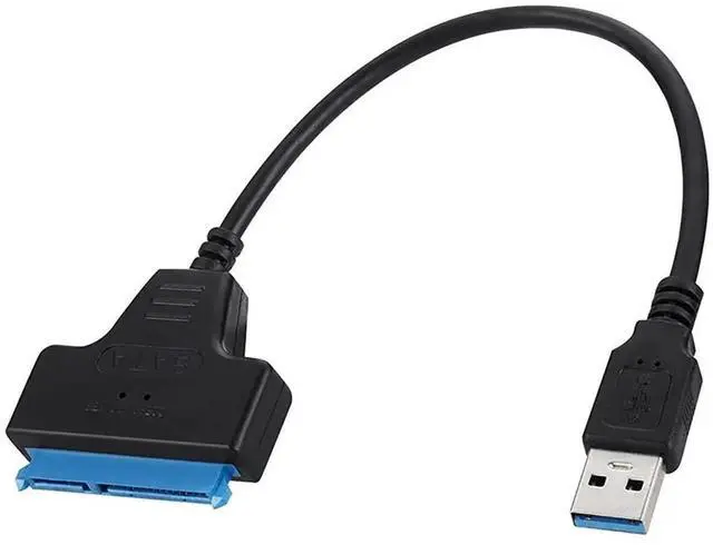 Main image of USB 3.0 to SATA Adapter Cable for 2.5"/3.5" HDD/SSD, JMS578 Chip, OTG Supported, 11.9in SATA to USB External Hard Drive Converter
