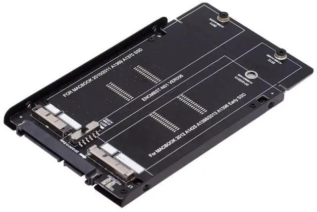 Main image of 2in1 Combo Case Enclosure Adapter, 12+6Pin & 17+7Pin Mac SSD to 2.5" SATA Converter for 20102012 MacBook Air Pro Retina SSD