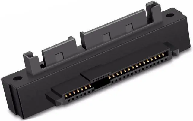 Main image of 90 Degree Angled SFF8482 29Pin SAS to SATA 22Pin Hard Drive RAID Extension Adapter