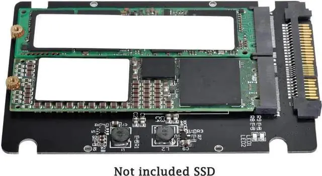 Alt view image 4 of 7 - SFF8639 U.2 NVMe to Combo M.2 MKey SATA PCIe SSD Adapter, Compatible with Intel SSD 750 P3600 P3700, for Motherboard SSD Replacement