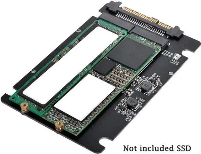 Alt view image 3 of 7 - SFF8639 U.2 NVMe to Combo M.2 MKey SATA PCIe SSD Adapter, Compatible with Intel SSD 750 P3600 P3700, for Motherboard SSD Replacement
