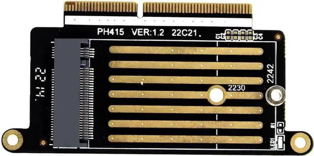 Alt view image 2 of 4 - PH415 A1708 SSD to NGFF M.2 MKey NVMe Adapter Card, Supports 2230/2242 SSD, Compatible with MacBook Pro 20162017