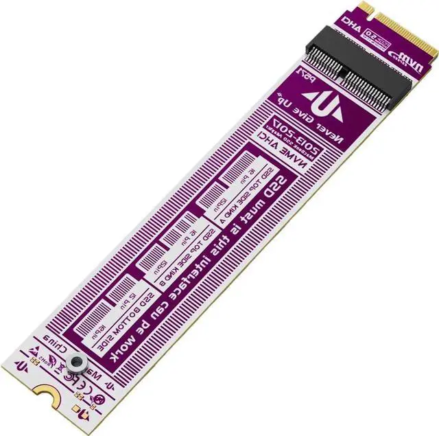 Alt view image 3 of 3 - P571 PCIe 5.0 SSD Adapter Card, 20Gbps HighSpeed Converter, 12+16Pin Apple SSD to Desktop MKey Expansion, Compatible with MacBook Air/Pro 20132017
