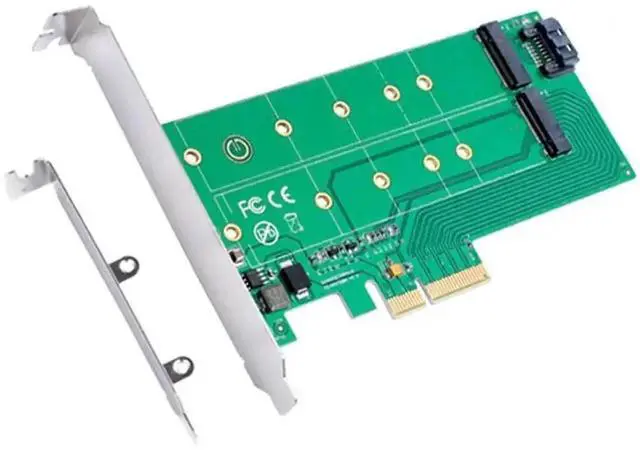 Main image of PCIe x4 to NGFF(PCIe) + SATA to NGFF(SATA) DualInterface Adapter Card