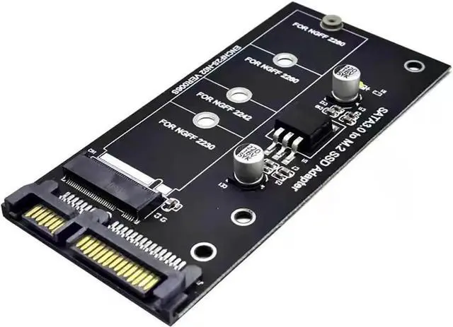 Alt view image 4 of 6 - CX25 M.2 B+MKey SATA to SATA3 Adapter Card, NGFF BM SSD to 6Gbps SATA Interface Converter, Up to 300MB/s