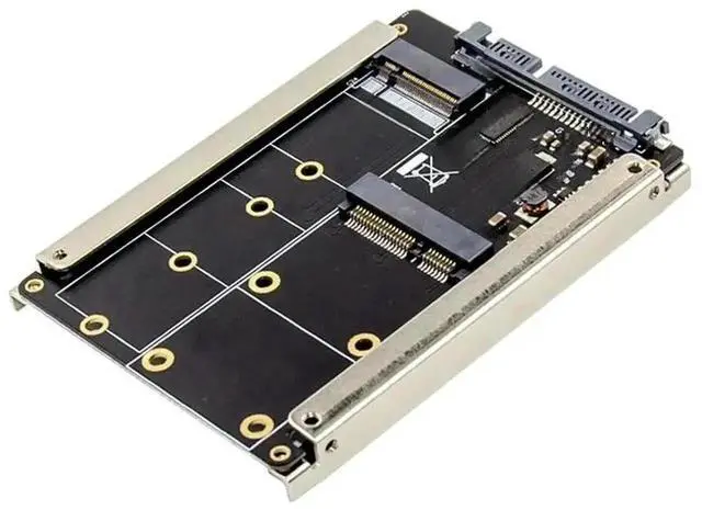 Main image of 2in1 mSATA & M.2 BKey NGFF SSD to SATA 3.0 III Adapter Converter Case, MultiSize SSD Compatibility
