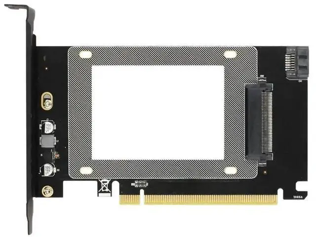 Main image of PCIE 3.0 x4/x16 to U.2 SFF8639 Adapter Card, NVMe PCIe SSD Converter, M.2 NGFF & 2.5" U.2 SSD to PCIE X16 Riser Card