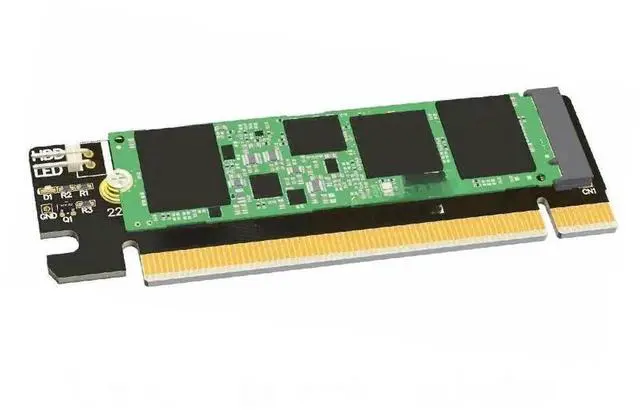 Main image of R43A M.2 NVMe MKey to PCIE X16 Adapter Card, PCIE 3.0 4X to 16X Converter for M.2 NVMe SSD (2018 Version)