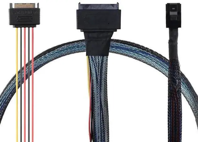 Main image of 80CM SFF8643 to U.2 SFF8639 NVMe SSD Data Adapter Cable