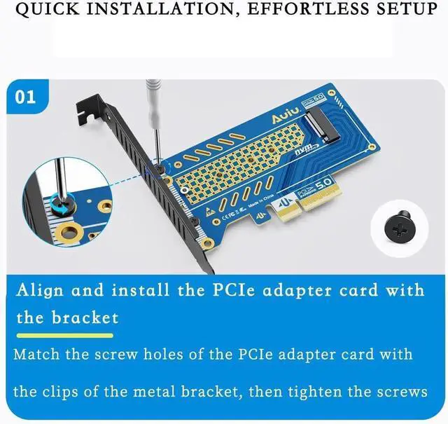Alt view image 2 of 7 - PCIE 5.0 X4 to M.2 NVMe B+M Key Expansion Card Set7, HighSpeed SSD Adapter for 2230 2240 2260 2280, Compatible with PCIe X4/X8/X16 Slots