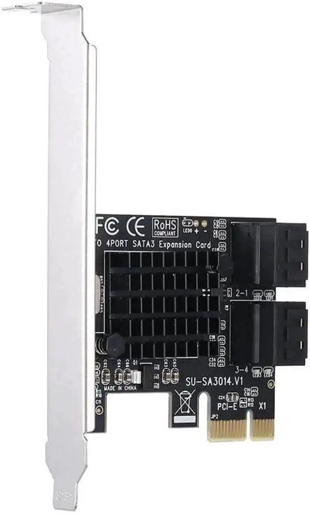 Main image of PCIE to SATA 3.0 Expansion Card, 4Port SATA III 6Gbps PCIExpress Adapter for SSD & HDD