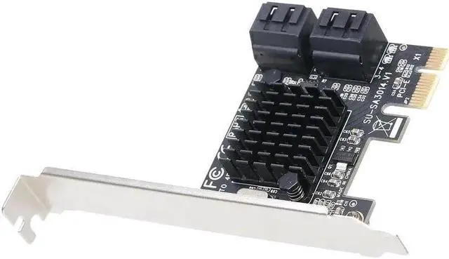 Alt view image 6 of 6 - PCIE to SATA 3.0 Expansion Card, 4Port SATA III 6Gbps PCIExpress Adapter for SSD & HDD