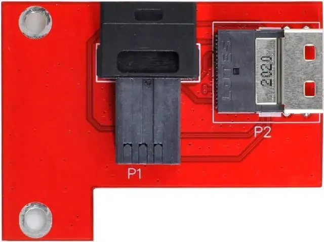 Main image of PCIe 4.0 Slimline SAS SFF-8654 to HD SFF-8643 Female PCBA Adapter with Bracket