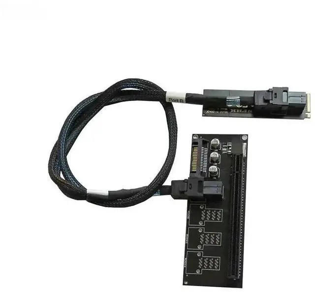 Main image of M.2 NVMe NGFF to PCIe 3.0 X4/X16 Riser Board, M.2 to PCIe X16 Graphics Card Extension Riser Card with Cable