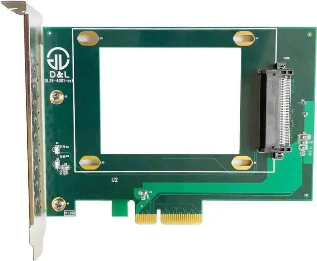 Main image of PCIe 4X to U.2 NVMe Adapter Card, SFF-8639 Converter for 2.5" NVMe SSD (PEX4SFF8639)