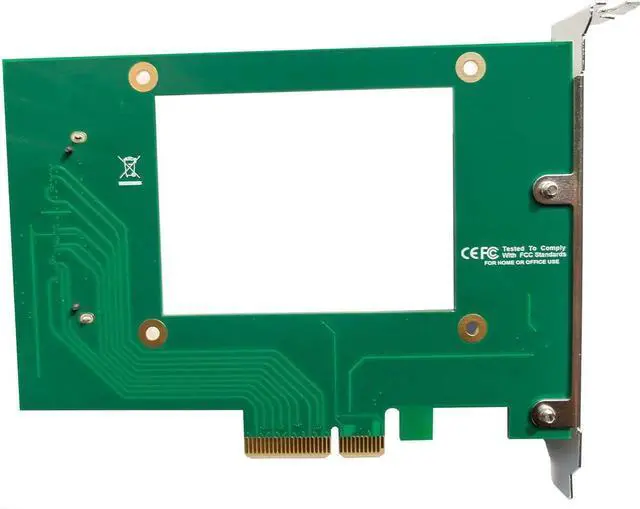 Alt view image 3 of 5 - PCIe 4X to U.2 NVMe Adapter Card, SFF-8639 Converter for 2.5" NVMe SSD (PEX4SFF8639)