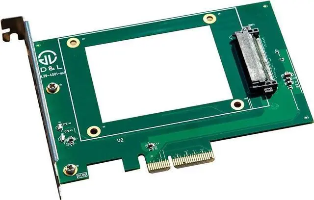 Alt view image 5 of 5 - PCIe 4X to U.2 NVMe Adapter Card, SFF-8639 Converter for 2.5" NVMe SSD (PEX4SFF8639)