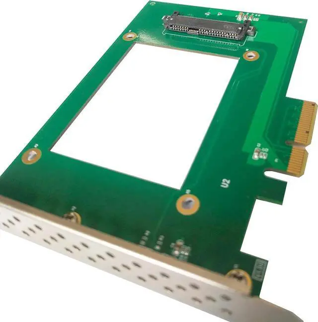 Alt view image 2 of 5 - PCIe 4X to U.2 NVMe Adapter Card, SFF-8639 Converter for 2.5" NVMe SSD (PEX4SFF8639)