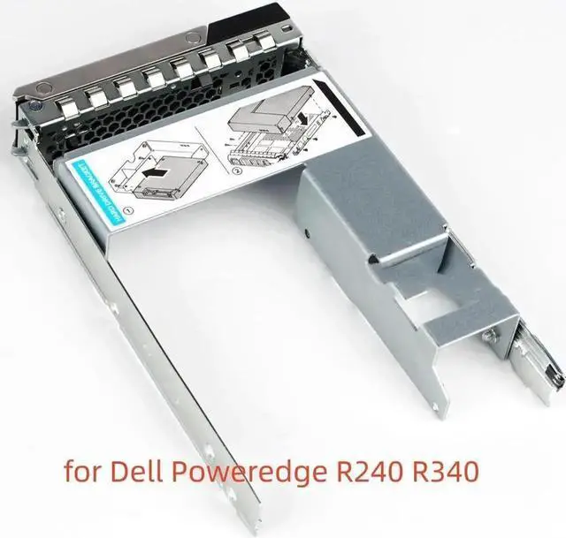Alt view image 3 of 3 - 2.5" to 3.5" HDD Adapter with 3.5" Drive Tray Caddy for Dell PowerEdge R240 R340