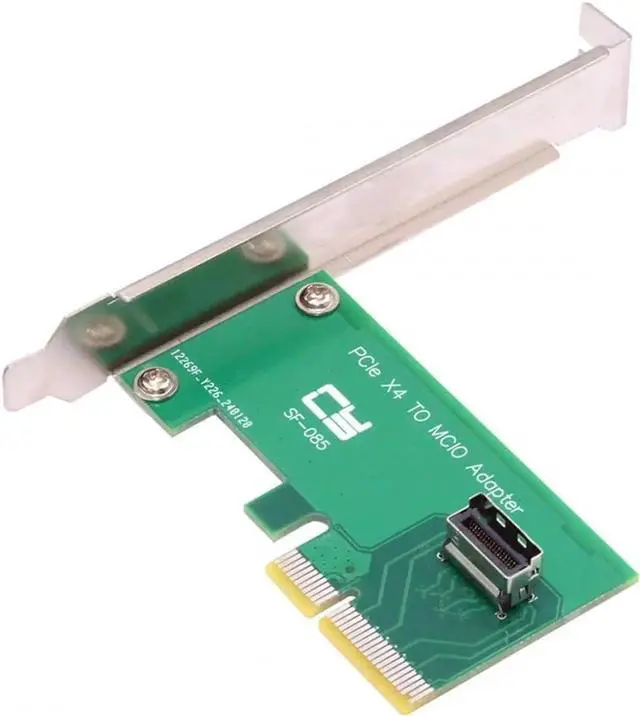 Main image of PCIe 5.0/4.0 x4 to MCIO (Mini Cool Edge IO) Female Host Adapter, PCIe NVMe U.2 SSD Converter Card for Motherboard/Server