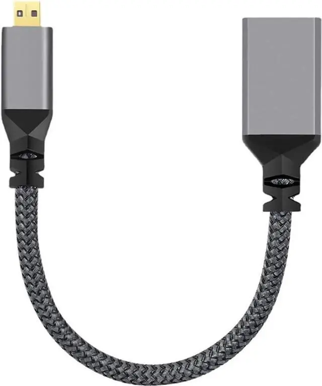 Main image of Micro HDMI 1.4 Male to HDMI Female Extension Cable, 4K Micro HDMI Cord for Camera, DV, MP4, Laptop