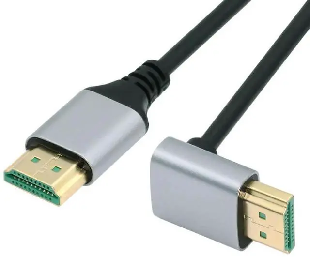 Alt view image 7 of 7 - 0.5M 90° Up Angled HDMI 2.1 Cable, Type A Male to Male, 8K 4K UHD Cord for HDTV